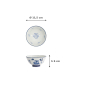 Preview: Schale Kawaii Owl Blau/Weiß, Porzellan, Ø 11,5 × 6 cm, 300 ml, Art.-Nr. 33207