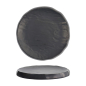 Preview: Tokyo Design Studio Round Plate Iwate Black Rock, Melamine, Ø 23 × 2 cm