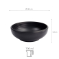 Preview: TDS, Salad-Bowl, Melamine Iwate Black, Ø16.4x5.8cm 700ml, Item No. 33281