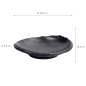 Preview: TDS, Plate, Melamine Iwate Black, 18.5x18.3x4.5cm, Item No. 33282