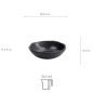 Preview: TDS, Sauce Bowl, Melamine Iwate Black, Ø 8.2x2.3cm 50ml, Item No. 33283