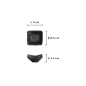 Preview: Saucenschale Iwate Black, Melamin, 9 × 8,5 × 3,3 cm, 70 ml, Art.-Nr. 33284
