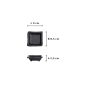 Preview: Saucenschale Iwate Black, Melamin, 9 × 8,5 × 2,5 cm, 80 ml, Art.-Nr. 33285