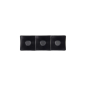 Preview: Saucenschale mit 3 Mulden Iwate Black, Melamin, 18,7 × 6,2 × 4,4 cm, 114 ml, Art.-Nr. 33287