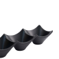 Preview: TDS, Sauce Bowl, Melamine Iwate Black, 3Pcs, 18.7x6.2x4.4cm 114ml, Item No. 33287