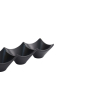 Preview: Saucenschale mit 3 Mulden Iwate Black, Melamin, 18,7 × 6,2 × 4,4 cm, 114 ml, Art.-Nr. 33287
