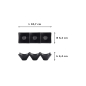 Preview: Saucenschale mit 3 Mulden Iwate Black, Melamin, 18,7 × 6,2 × 4,4 cm, 114 ml, Art.-Nr. 33287