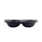 Preview: TDS, Sauce Bowl, Melamine Iwate Black, 2Pcs, 19.2x9.4x3.6cm 110ml, Item No. 33288