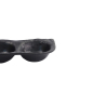 Preview: Saucenschale mit 2 Mulden Iwate Black, Melamin, 19,2 × 9,4 × 3,6 cm, 110 ml, Art.-Nr. 33288