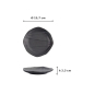 Preview: Plate Iwate Black, Melamine, Ø 15.7 × 2.3 cm, Item No. 33289