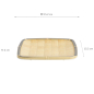 Preview: TDS, Quadratischer Teller, Bamboo, 15,2x15,2x2cm, Art.-Nr. 33290