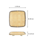 Preview: Square Plate, Bamboo, 19 × 19 × 2.6 cm, Item No. 33291