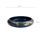 Preview: TDS, Sushi Oke, Marble, Outer 37 x 6.9 cm Inner 31.3 x 5 cm, Blue/Gold - Item No. 33298