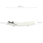 Preview: TDS, Rectangular Plate, Mino Craft, White, 31x10.2x4.5cm, Item no. 33372