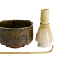 Preview: TDS, Matcha Giftset, Green/Brown,  4Pcs, 12x7.5cm Item No. 33412