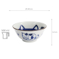 Preview: TDS, Tayo-Schale, Kawaii Cat Neko, Blau, Ø 14,9x6,7cm 500ml, Art.-Nr. 33413