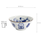 Preview: TDS, Tayo Bowl, Kawaii Cat Neko, Blue, Ø 14.9x6.7cm 500ml, Item No. 33416