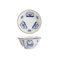 Preview: Tokyo Design Studio Tayo Bowl Kawaii Cat Neko Blue (Blue/White), Porcelain, Ø 14.9 × 6.7 cm, 500 ml