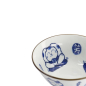 Preview: Tayo Bowl Kawaii Cat Neko Blue (Blue/White), Porcelain, Ø 14.9 × 6.7 cm, 500 ml, Item No. 33484