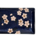 Preview: TDS, Teller, Sakura Rectangular, Navy, 28,5x12,5cm, Art.-Nr. 33490