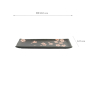 Preview: TDS, Rechteckiger Teller, Sakura, Schwarz, 28,5x12,5cm, Art.-Nr. 33491