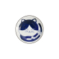 Preview: Plate Kawaii Cat Neko Blue/White, Porcelain, Ø 16.7 × 2.8 cm, Item No. 33494