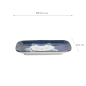Preview: TDS, Quadratischer Teller, Kawaii Cat Neko, Blau, 16,3x10,2cm, Art.-Nr. 33501