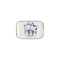 Preview: Rectangular Plate Kawaii Cat Neko G Blue/White, Porcelain, 16.3 × 10.2 cm, Item No. 33504