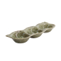 Preview: TDS, Eckige Saucen-Schale 3-Fach, Yamasan Shinryoku, 27x10x3,5cm, Art.-Nr. 33543