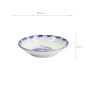 Preview: TDS, Saucenschale, Shrimp, Blau/Weiß, Ø 9x2 cm - Art Nr. 33562