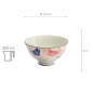 Preview: TDS, Rice Bowl, Kawaii Origami Crane, Ø 11.5x6cm 300ml, Red, Item No. 33591