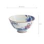 Preview: TDS, Reis Schale, Kawaii, Wave Cat, Blau, Ø 11,5x6cm - Art Nr. 33597
