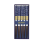 Preview: TDS, 5 Paar Essstäbchen Geschenkset, Blue Plum, Art.-Nr. 33639