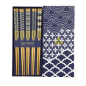 Preview: TDS, Chopstick Gift Set, Blue Wave, 5 pair, Item No. 33641