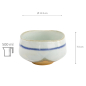 Preview: TDS, Matcha Bowl, Gosu White, Ø11.5x7.5cm, 500ml, Item No. 33722