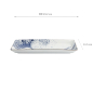 Preview: TDS, Sushi Platte, Hokusai, Weiß/Blau, 23,2 x 11,5cm - Art Nr. 33732