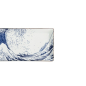 Preview: Sushi Plate Hokusai Blue/White, Porcelain, 23.2 × 11.5 cm, Item No. 33732