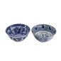 Preview: TDS, Tayo Bowl Giftset, 2 Pcs w/Chopsticks, Mixed Bowls, Blue/White, Ø 15x7cm 500ml, Item No. 33751