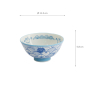 Preview: TDS, Reis Schale, Kawaii, Anime Cat, Hell Blau, Ø 11,3x5,8cm - Art Nr. 33769