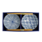 Preview: TDS, Tayo Bowl Giftset, Natsu,  2 Pcs w/Chopsticks, Blue/White, Ø 15.5x7cm 500ml, Item No. 33780