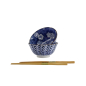 Preview: TDS, Tayo Schale Geschenkset m/Essstäbchen, 2 Stk, Blue/White, Ø 15x7cm 500ml , Art.-Nr. 33790