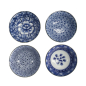 Preview: Tayo Bowl Gift Set Hana Blue White, Porcelain, Ø 15 × 7 cm, 500 ml, Item No. 33811