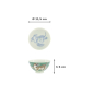 Preview: Rice Bowl Kawaii Tiger Green, Porcelain, Ø 11.5 × 6 cm, 300 ml, Item No. 33828