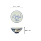Preview: Bowl Kawaii Tiger Blue, Porcelain, Ø 14.5 × 6.5 cm, 500 ml, Item No. 33829