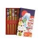 Preview: TDS, 5 Paar Kinder Essstäbchen, Geshenkset, Lucky Cats Japan , Art.-Nr. 33840