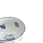 Preview: TDS, Schale, Kawaii, Lucky Cat Okonomi, Bl/Wh, Ø 13x7,2cm 500ml - Art Nr. 33849