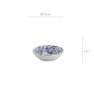 Preview: TDS, Saucenschale, Kawaii, Cat, Bl/Wh, Ø 7,5x3cm - Art Nr. 33852