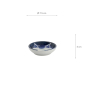 Preview: TDS, Saucenschale, Kawaii, Cat, Bl/Wh, Ø 7,5x3cm - Art Nr.33853