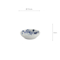 Preview: TDS, Saucenschale, Kawaii, Cat, Bl/Wh, Ø 7,5x3cm - Art Nr. 33854