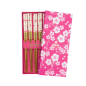 Preview: TDS, 5 Paar Essstäbchen, Geshenkset, Pink Blossom, Art.-Nr. 33861